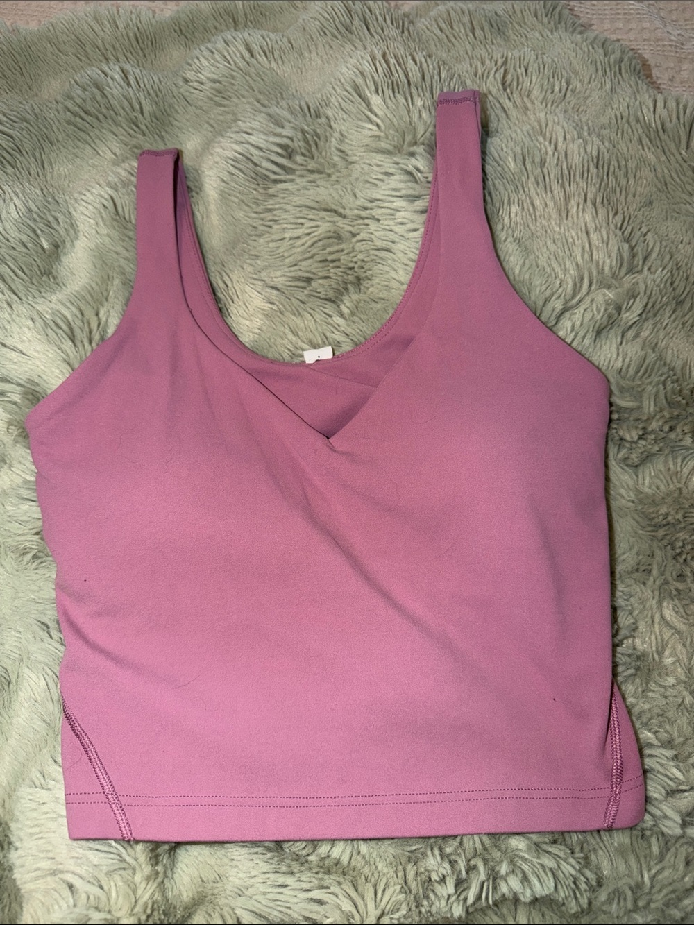 lululemon athletica Rose-Pink Scoop Neck Cropped Tank